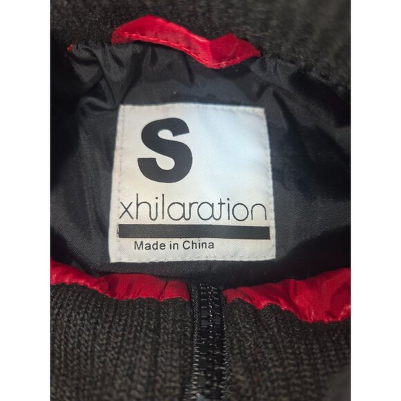 Xhilaration Womens Faux Leather Jacket Small with Ribbed Collar & Cuffs - Picture 6 of 7